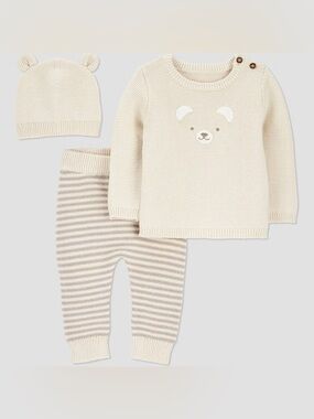 Carters 3 Piece Bear Sweater Set